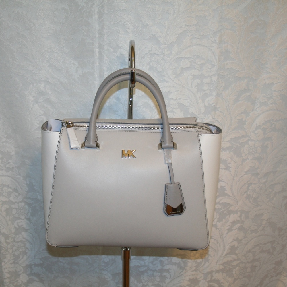MICHAEL KORS NOLITA MEDIUM SATCHEL ALU/OPT/PGRY